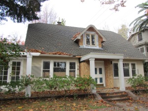 Finally, the shed-style dormer gives way to a gable-style dormer with cottage accents.
