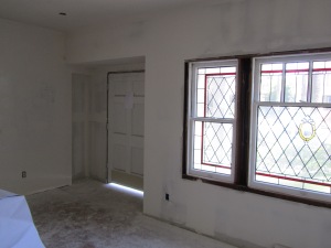 Living room and front entry