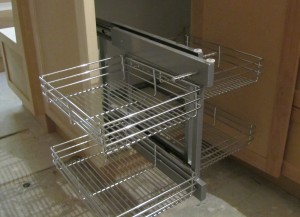Lazy Susan's are outdated.  Check out the design of this storage.  Cool.